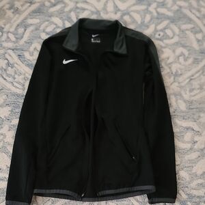 Nike Womens Black and Gray Windbreaker